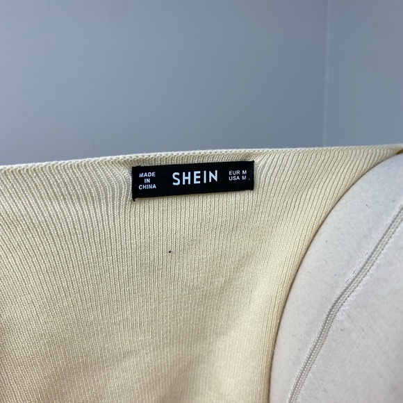 Shein Yellow Tie Crop Top - Picture 13 of 14